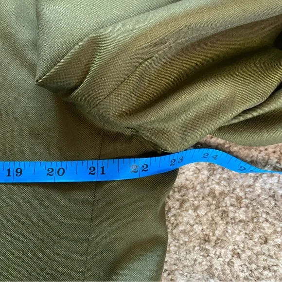 Vintage Lasso Western Jacket, 44R, Olive Green, Wool & Silk, 70s, Retro, Cowboy - Picture 8 of 10
